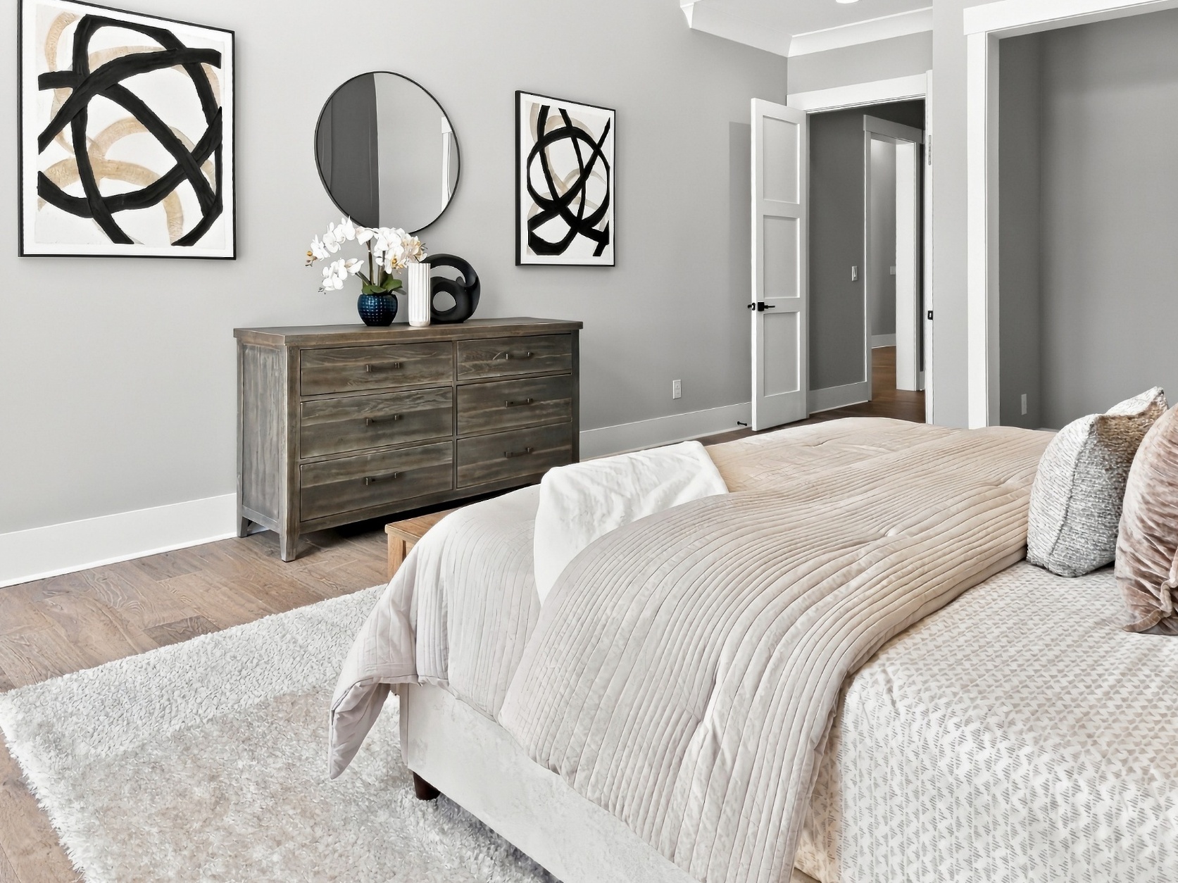 Asheville NC Home Staging Company bedroom